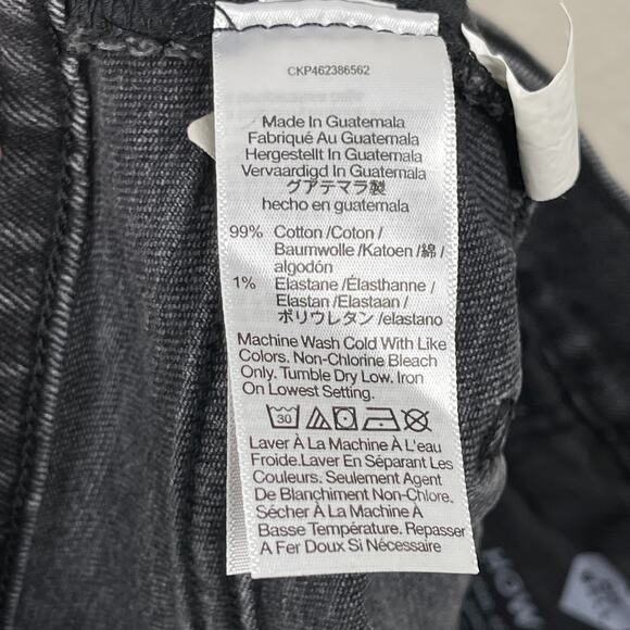 Madewell The Perfect Vintage Jean Washed Black Size 30 Frayed Hem Classic Denim - Picture 9 of 12